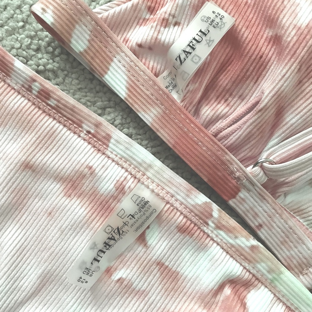 Zaful Pink & White Bikini Set - Picture 4 of 4